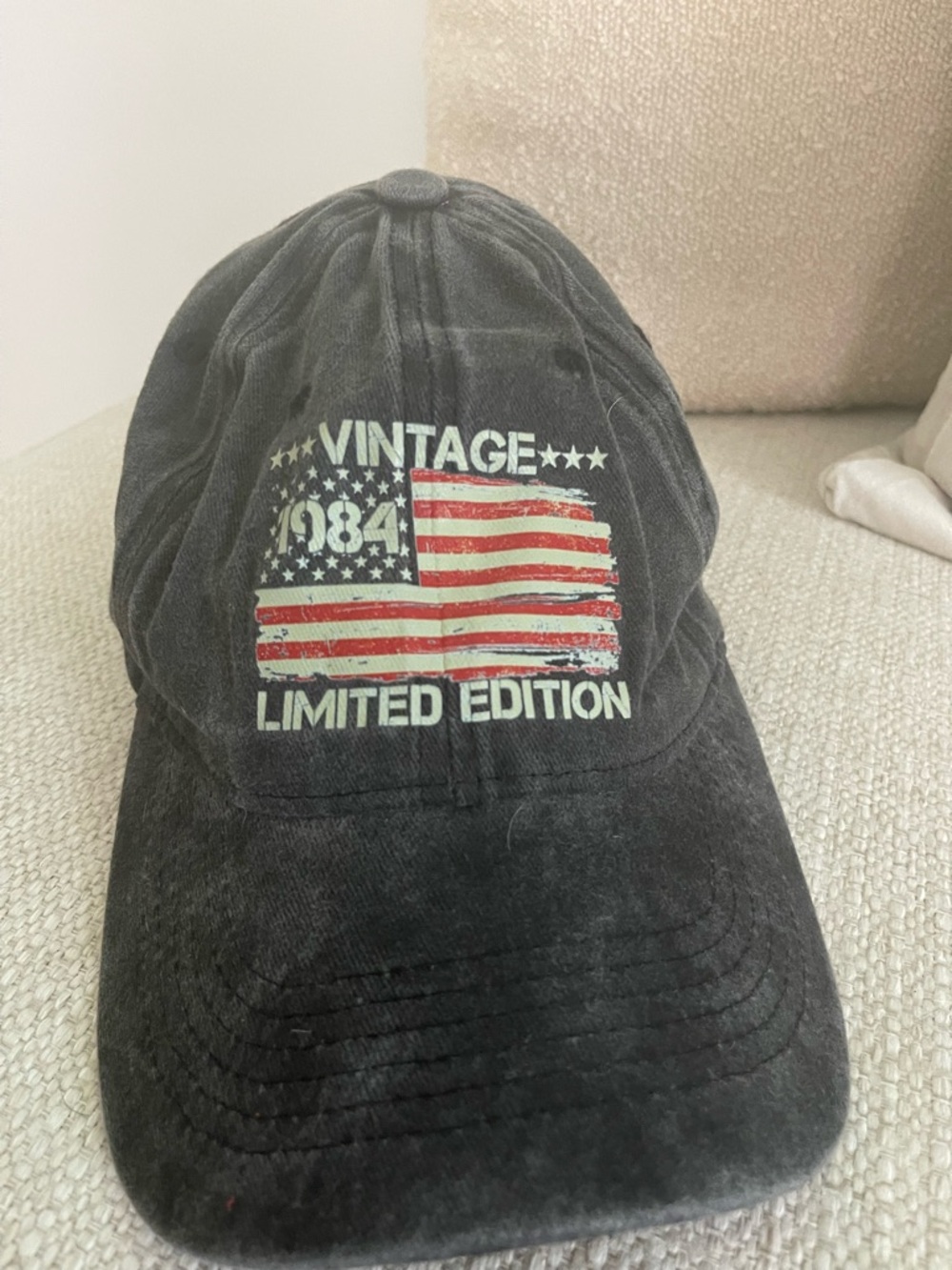 Vintage 1984 Limited Edition Black Baseball Cap